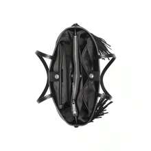 Calvin Klein Soma Triple Compartment Fringe Tote - Black/silver - View 7