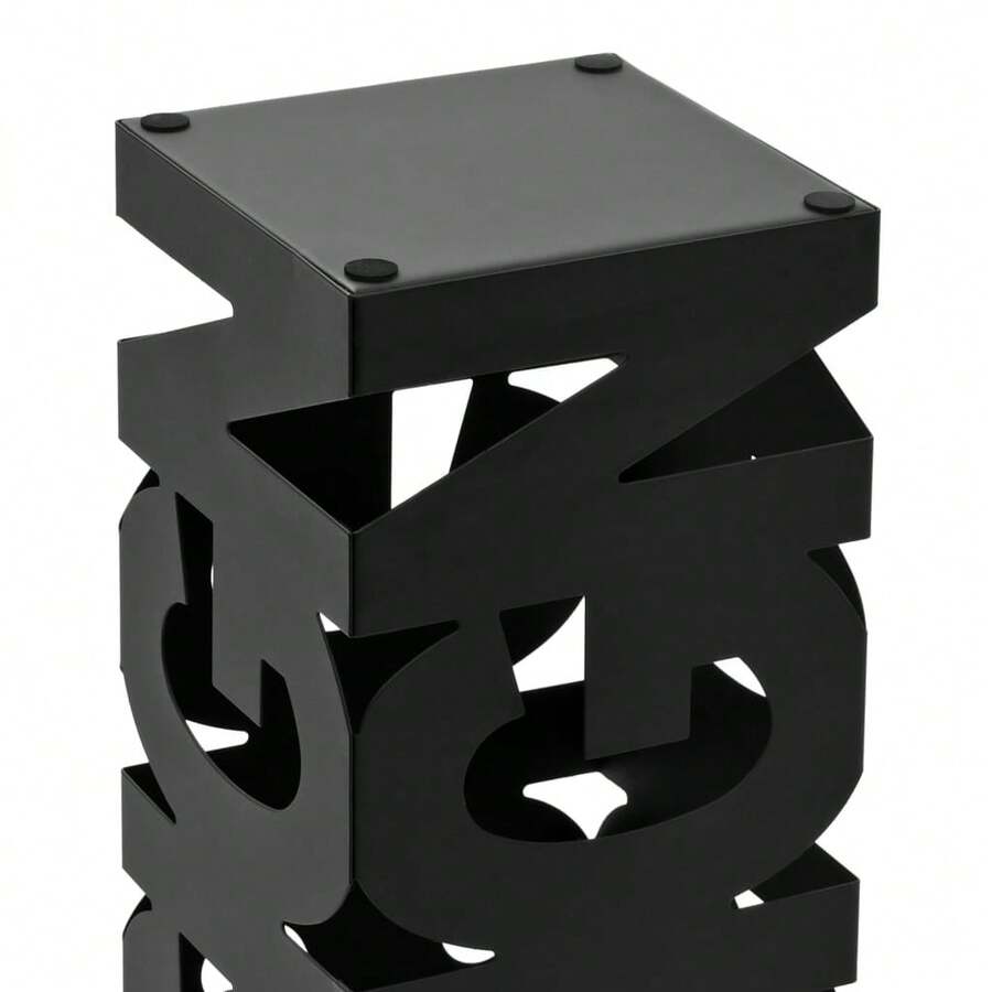 Stylish Black Steel Umbrella Stand Modern Design For Home And Office