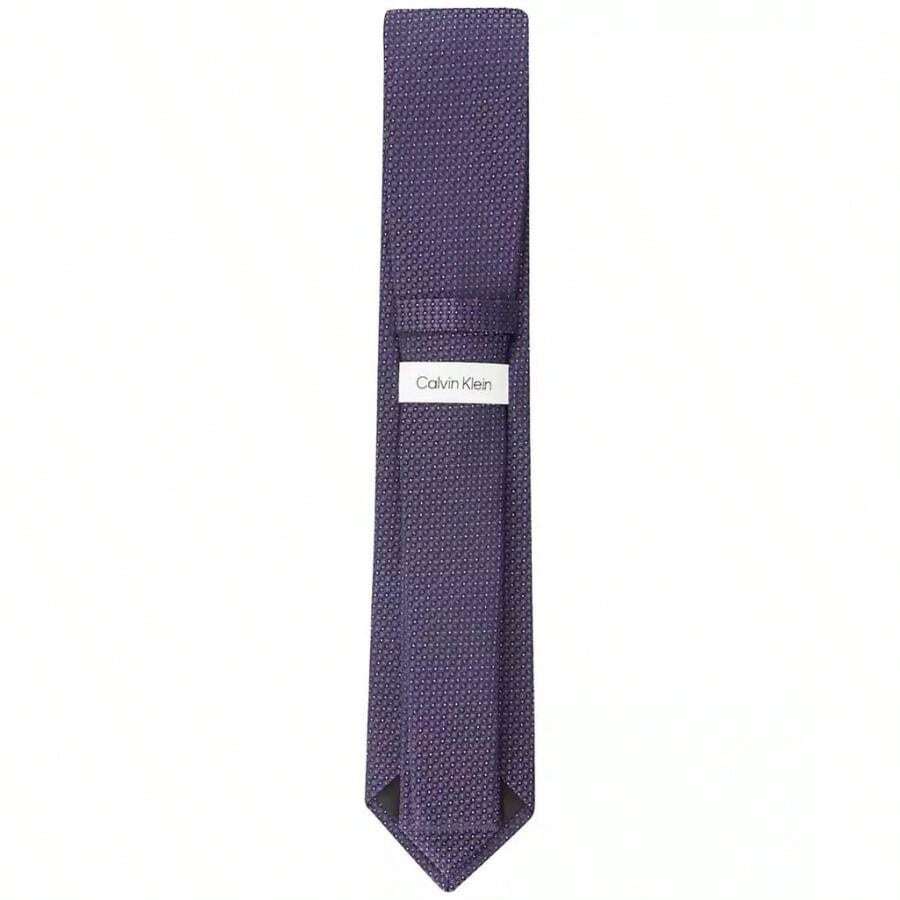 Calvin Klein Men's Micro-Dot Neat Tie - 紫色 - 查看 1