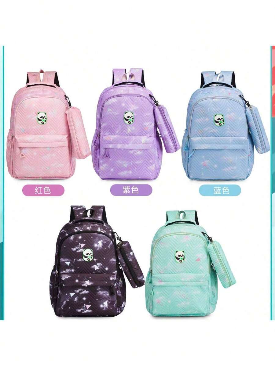 Women's Backpack School Bag Youth Adult With Pencil Case JH228 - Nhiều màu - Xem 1