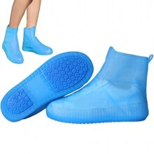 Reusable Silicone Rain Cover For High-Top Waterproof Non-Slip Shoes - A770 - Màu xanh lam - Xem 5