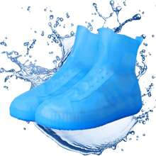 Reusable Silicone Rain Cover For High-Top Waterproof Non-Slip Shoes - A770 - Màu xanh lam - Xem 1