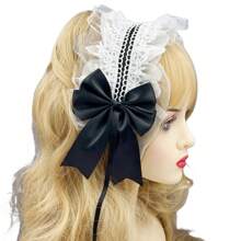 1pc Women Cute Hairband With Multi-Colored Bowknot Decor For Daily Wear (With Back Clip For Fixing) Halloween Valentine's Day - Multicolor - View 29