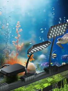 Aquarium LED Lamps  Aquarium Clamp Lamps Full Spectrum Aquatic Plant Lamps,Fish Tank Clamp Lamps For Glass Up To 15mm Thick, USB