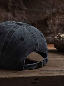 1 Stück Herren Outdoor lässige Mode "DAD" Silhouette Hund spazierengehen Grafik weich & atmungsaktiv verstellbare Baseballkappe, geeignet für den täglichen Gebrauch