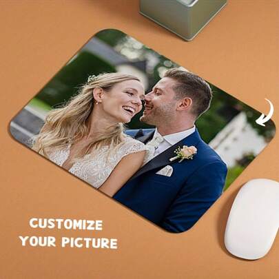 1/3 pezzi Tappetini per mouse personalizzati con foto, tappetini per mouse personalizzati - aggiungi foto, testo, loghi o disegni artistici, crea i tuoi tappetini per mouse personalizzati, regali per anniversario di coppia, decorazione per ufficio, elegante per la casa, per la famiglia, regali per la festa della mamma