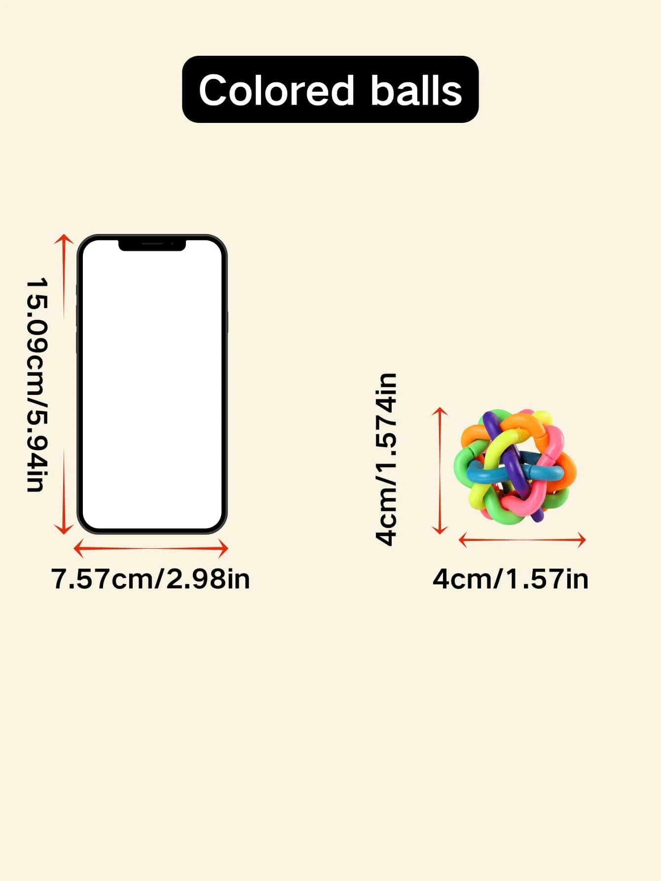 2pcs Large Pet Sound Toy Ball Toys For Cats And Dogs To Bite Bright