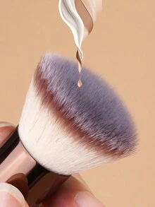 MAANGE 1pc Cọ trang điểm chuyên nghiệp có hộp giấy, Cọ nền đầu tròn, Cọ má hồng, Cọ phấn phủ dạng bột, Dụng cụ trang điểm bằng sợi mềm và thân thiện với da, dễ dàng mang theo, Quà tặng cho phụ nữ và trẻ em gái - Cà phê nâu - Xem 8