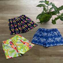 Combo Kit Girls' Cotton Printed Shorts - 彩色 - 查看 1