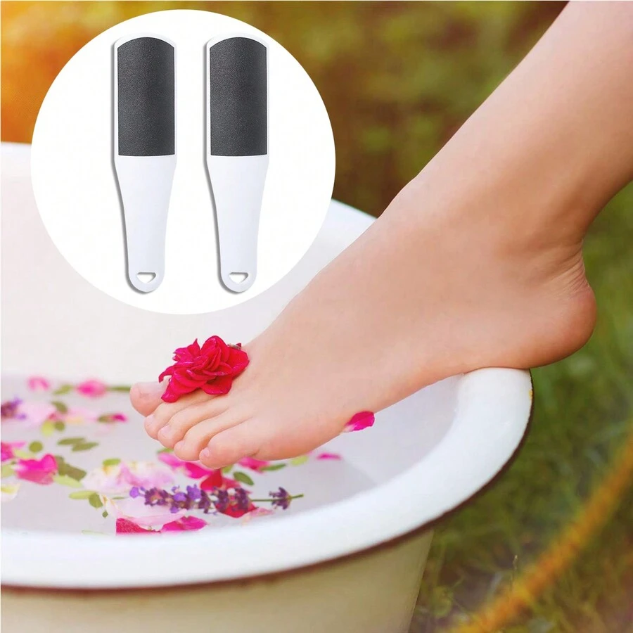 U 形弧形脚锉去除老茧双面脚部打磨器巨型脚锉脚部刷修脚工具脚锉去除老茧双面脚锉打磨器死皮去除器老茧去除器 - 白色 - 查看 1