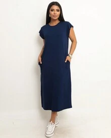 Women Dresses - 藏蓝色 - 查看 1