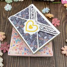 zhuzijian 3D Envelope Die Cuts Box Metal Cutting Die Set Flower Chocolate Gift Holder Scrapbooking Die-Cut Embossing DIY Paper Craft Holiday Greeting Home Decor
