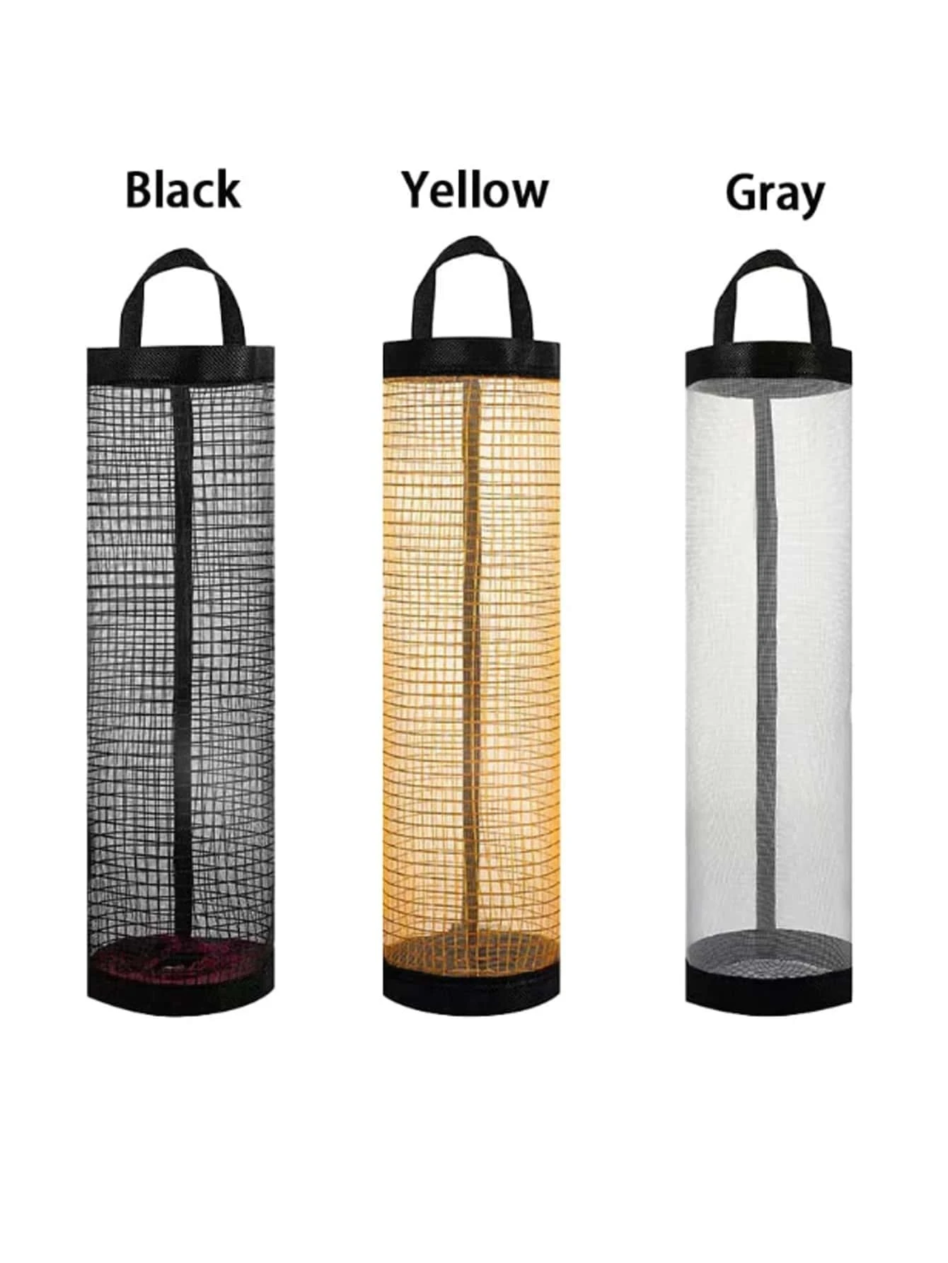 Kitchen Wall Mounted Plastic Bag Rack Distributor, Hanging Storage And