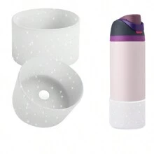 1 paquete Botella de agua de acero inoxidable de 24oz/32oz/40oz con funda de silicona - Funda protectora antideslizante con base para modelos de torsión y volteo - multicolor - Ver 14