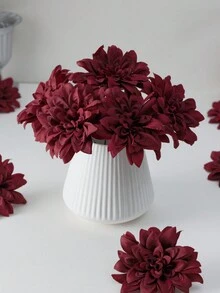 5 bông hoa lụa thược dược nhân tạo 12cm 4,7 inch dùng để trang trí nhà cửa, hoa cưới, trang trí phòng cưới, hoa tiệc cô dâu, quà tặng cho cặp đôi ngày lễ tình nhân, trang trí lễ cưới hoặc sự kiện - Nhiều màu - Xem 5