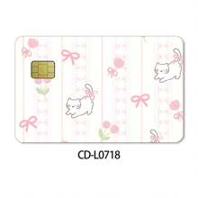 带蝴蝶结的猫信用卡贴纸、无气泡超薄信用卡贴纸、钥匙保护贴纸、运费、借记卡、信用卡趣味工艺贴纸、剪贴簿、礼品和工艺贴纸奖励、礼品贴纸、返校、学校用品