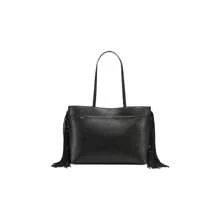 Calvin Klein Soma Triple Compartment Fringe Tote - Black/silver - View 5