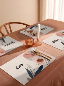 1pc Custom Handpainted PVC Placemat/Heatproof Mat, Ideal Christmas Gift For Friends & Family, Rectangle Dining Table Mat, Non-Slip Placemat, Kitchen Decor, Multi-Functional, Durable, Ornamental, Reusable, Exquisite, Stylish, High-Quality, Colorful, Modern, Custom, Personalized, Unique, Ideal Gifts For Him, Ideal Gifts, For Anniversaries, For Valentine's Day, For Mother's Day, For Birthdays, For Father's Day, For Graduation, For Weddings, For Housewarming