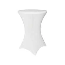 1 pièce Housse de table ronde élastique, lavable, convient pour bar, mariage, fête, banquet, fête de Noël, maison, dîner