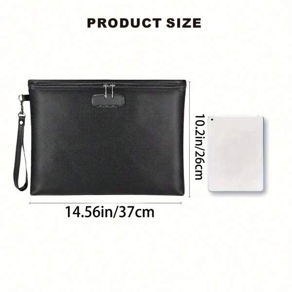 Fireproof Document Storage Bag- Fireproof Cash Storage Bag For Valuables Passport Jewelry Coins Storage Bag Portable For Home Office Away Fireproof Document Organizer Bag Fireproof Storage Bag Is Suitable For Home, Office, School, Travel