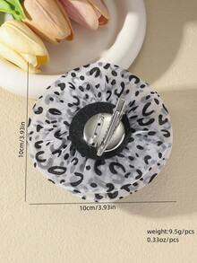 1 件手工制作法式复古超大人造花胸针，独特大花别针，别致两用玫瑰胸花胸针，适合女士日常佩戴和正式活动 - 紫色 - 查看 3