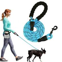 1 宠物腰带 狗狗腰带 夜间反光尼龙狗狗腰带 狗狗皮带 狗链 防爆充电宠物腰带 - 彩色 - 查看 6