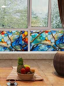 1pc PVC Window Privacy Film Static Clings Stickers Rainbow Film For Glass Door Heat Control Anti UV Color Shattered Creativity - Multicolor - View 1