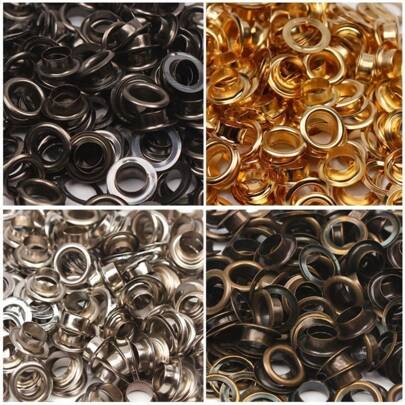 Metal 50 Dresses Eyelet Kits With Washer Leather Repair GROMMET 3.5-40mm