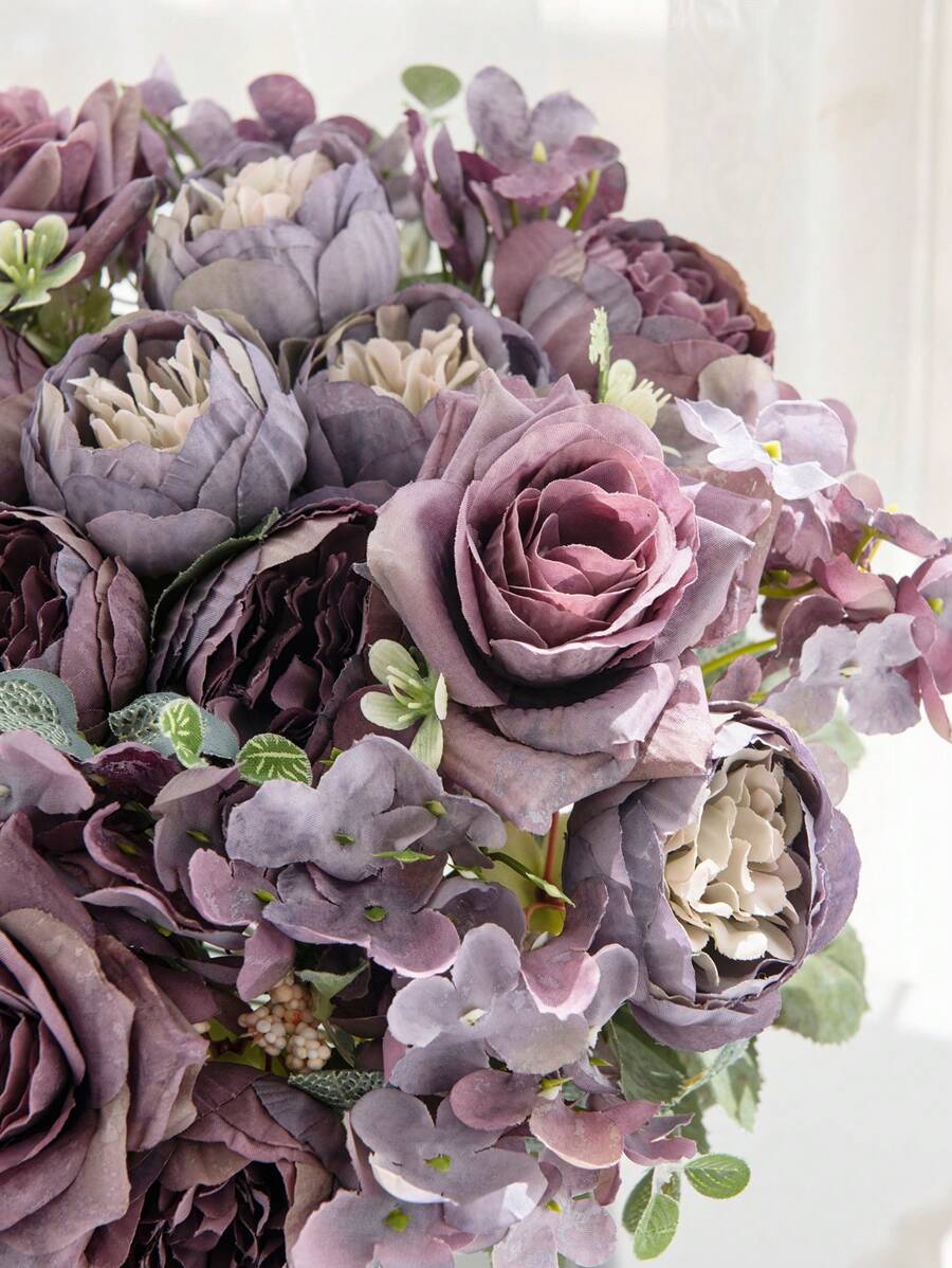 1PC Artificial Flowers, Rose Bouquets, Fake Daisy Silk Hydrangea Fake