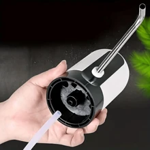 1pc USB Rechargeable Automatic Electric Water Pump, Compact & Precise, Easy Installation, Convenient & Practical, One-Key Operation, Blue Light Display, USB Charging, Can Pump About 6 Buckets Of 19L Bottled Water On One Full Charge