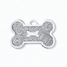 Pet Accessories Shiny Bone Charm Customized Name Tag Pet ID Tag For Dogs & Cats, Multicolored - Multicolor - View 12