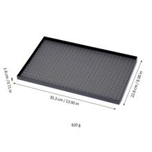 1pc Rectangular Leather Tray For Jewelry, Cosmetics, Decor, Lightweight Luxurious Iron Tray Organizer, Available In Brown And Beige - Multicolor - View 17