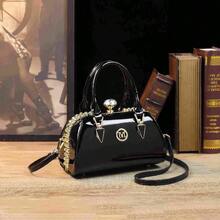 Túi xách trang trí đính đá Rhinestone thanh lịch, Ví cầm tay cưới cho nữ, Túi đeo chéo bằng da bóng, Lựa chọn tốt nhất để tặng quà cho bạn bè - màu đen - Xem 3