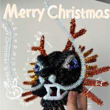 Bộ 296 que làm sạch ống Giáng sinh bao gồm 5 màu thân cây nhung và mắt giả lắc lư cho tiệc Giáng sinh DIY vật dụng thủ công mỹ nghệ trang trí - Nhiều màu - Xem 8