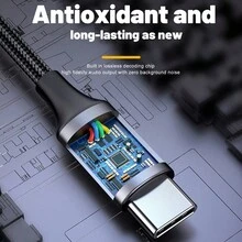 1 件多功能 AUX 音频线，AUX 数字音频线，将智能手机连接到汽车、耳机、扬声器 - 彩色 - 查看 4