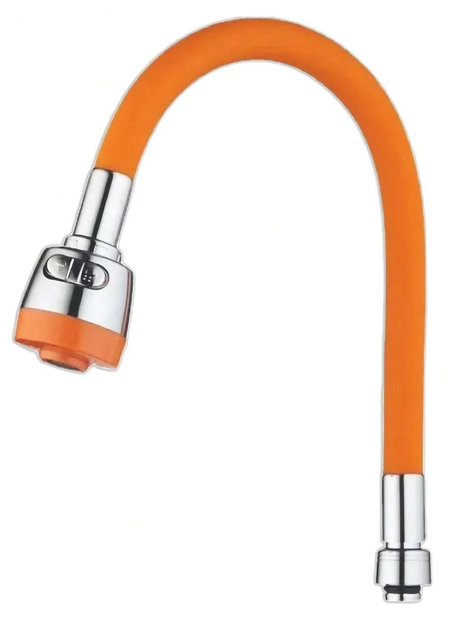 Gourmet Flexible Silicone Kitchen Faucet With Double Spray - A692 - 橘色 - 查看 1