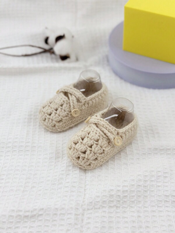 Handgefertigte gestrickte Bodenwärmer für Babys, Hausschuhe