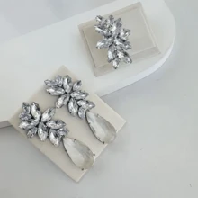 LONDON CRYSTAL RING AND EARRING KIT SILVER PLATED - 水晶 - 查看 3