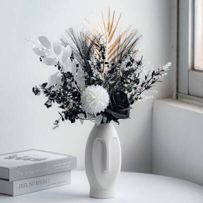 1 Set Artificial Flowers - Real Touch Fake Flowers For Wedding Bouquet, Indoor/Outdoor Home Decor, RV Decor, And Table Centerpiece - Oxidation Resistant And Long-Lasting, Valentine Day, Gift Gifts Birthday Graduation Back To School Room Decor School Supplies,Fake Plants