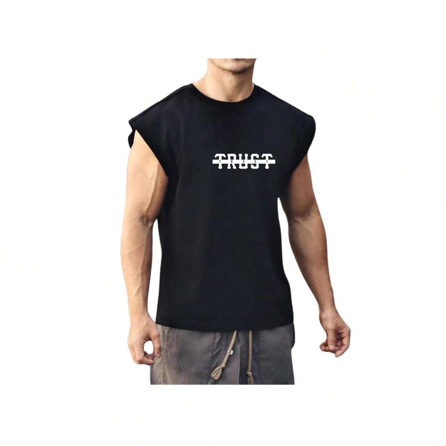 Regatta Oversized T-Shirt Trust Streetwear Wide Korean Style - 黑色 - 查看 1