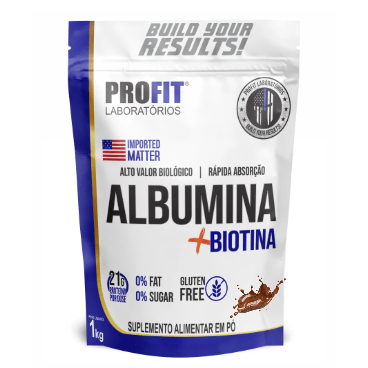 Albumin With Biotin Profit Refill 1kg Profit Laboratories With Flavors - Sôcôla - Xem 1