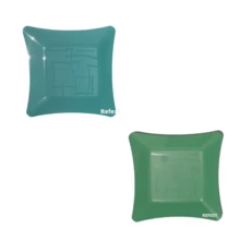 Kit 60 Reinforced Colorful Candy Color Plates For Children's Tea Party - 彩色 - 查看 5