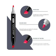 24/36/48/60/80 Colors Dual Tip Marker Pen/Art Painting/Watercolor/School/Office Supplies - 36 種顏色 - 查看 7