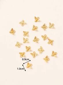 20入組蜜蜂DIY吊墜 - 金黃色 - 查看 6