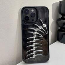 DIY Cthulhu Ink Gradient 3D Transparent Goth Punk Dark Vintage Stereoscopic Fishbone Pattern, Suitable For 15 Phone Cases, Must-Have For Trendsetters, 17, 16, 14, 13, 12, 11 Inch - Clear - View 2