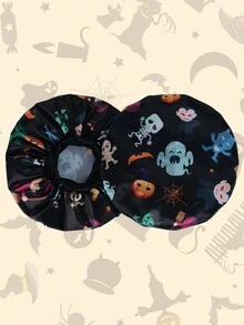 1 Mũ trùm đầu vành rộng cơ bản cho nữ dùng để ngủ hàng ngày làm quà tặng Halloween - Nhiều màu - Xem 7