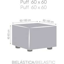 Ecommerc3 | Zitzakhoes 60X60 Cm (verschillende kleuren) - Zitzakhoes van superelastische jacquardstof - Ademende, slijtvaste beschermhoes - Gemakkelijk te plaatsen en te verwijderen Maximaal aanpassingsvermogen en dagelijkse bescherming -