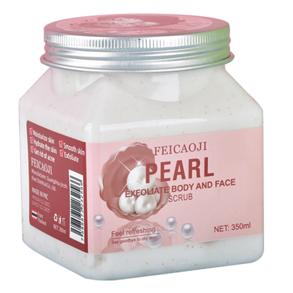 FEICAOJI PEARL EXFOLIATE BODY AND FACE SCRUB - 500ML - Ver 1
