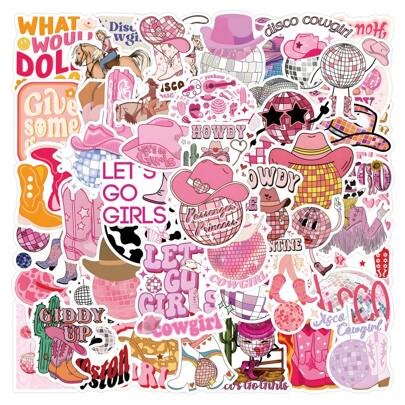 55pcs Disco Cowgirl Stickers Decals, Party Favors Stickers For Laptops, Phone Cases, Journals, Scrapbooks, Western Cowgirl Birthday Bachelorette Party Favors,Iphone 11 Pro Case Boys,Scrapbook Journal,Western Party,Stickers,Sticker,Western