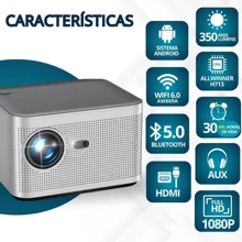 Projector Movies Series Soap Operas Videos Drawings 4K Screen Electronic Focus Auto Keystone Full Hd 1080p/4k Projector With Clear Images And Bluetooth 5.0 - Grey - View 2